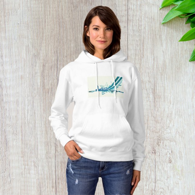 Städtische Stadt Womens Hoodie (Von Creator hochgeladen)