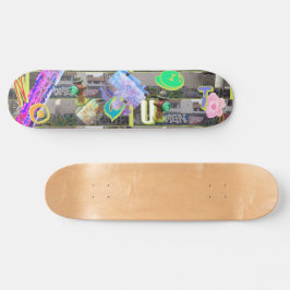 Städtische Stadtlandschaft Kein Aufgeben Skateboard