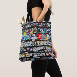 Städtische Sticker-Kunst Tasche