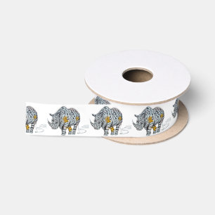 Städtische Straßen-Kunst: Band-Nashorn Satinband
