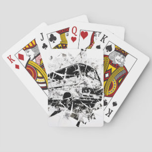 Städtische Straßenkunst Abstrakter zerbrochener Vi Spielkarten
