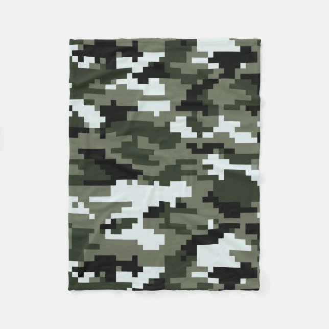 Städtische Tarnung/Camouflage mit 8 Fleecedecke (Vorderseite)