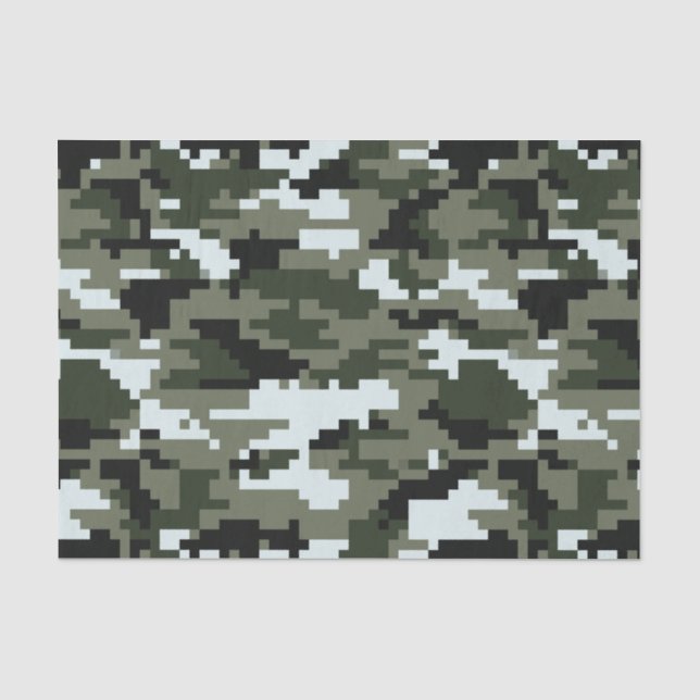 Städtische Tarnung/Camouflage mit 8 Seidenpapier (Vorderseite)