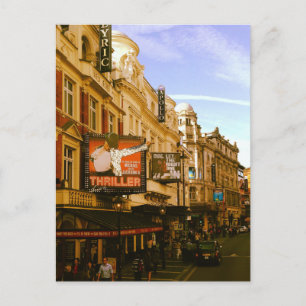 Städtische Vintage-Innenstadt-Cityscape Postkarte