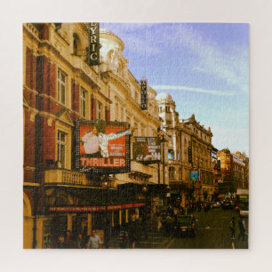 Städtische Vintage-Innenstadt-Silhouette