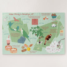 Städtische Wanderkarte von Brooklyn