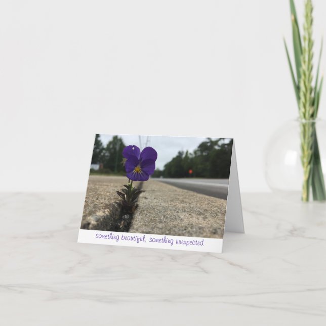 städtische Wildblume danke Karte (Vorderseite)