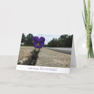 Städtische Wildblume Grußkarte (Glückwünsche) Karte