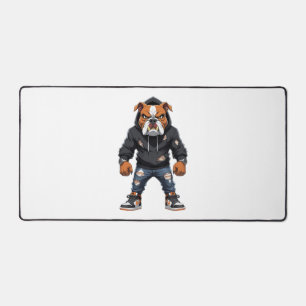 Städtischer Alpha-Bulldogge � Street-Style-Maskott Schreibtischunterlage