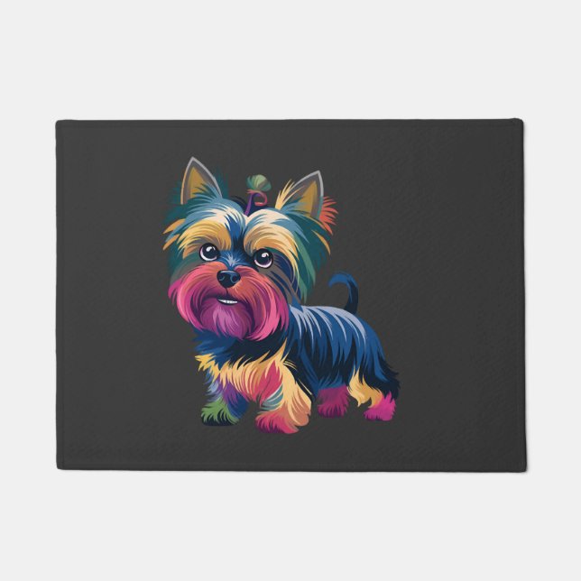 Städtischer Graffiti-Hund Fußmatte (Vorderseite)
