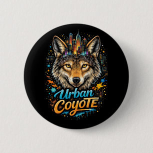Städtischer Kojote Button