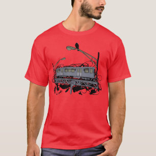 Städtischer künstlerischer EL-Zug und T-Shirt