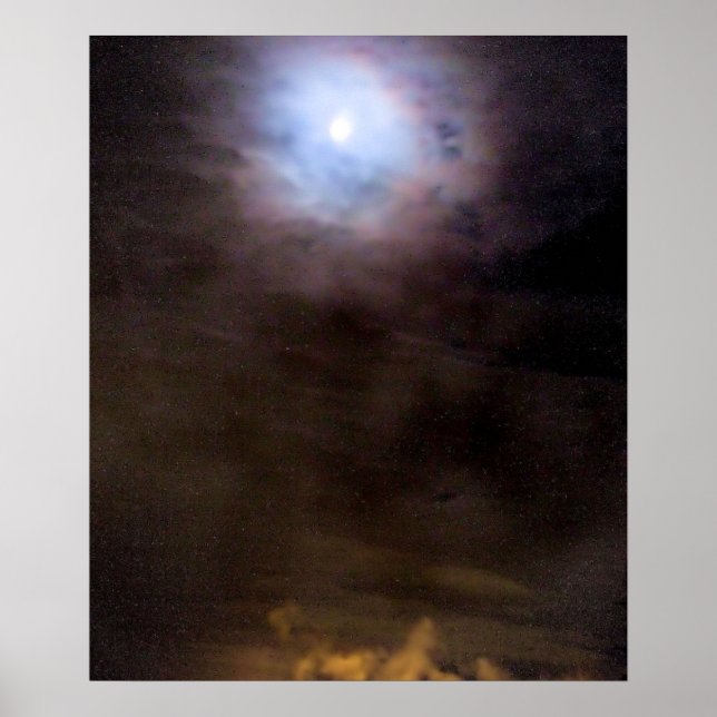 Städtischer Mond Poster (Vorne)