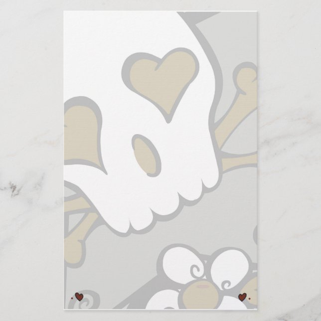 Städtischer Schädel stationär Briefpapier (Vorderseite)