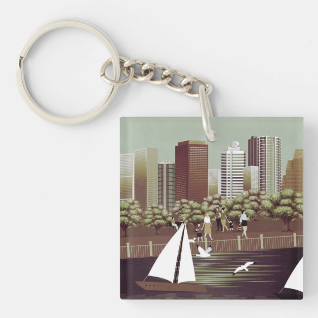 Städtischer Schlüsselanhänger (Vorderseite)