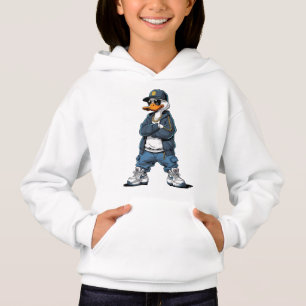 Städtischer Straßenstil-Enten-Charakter Hoodie