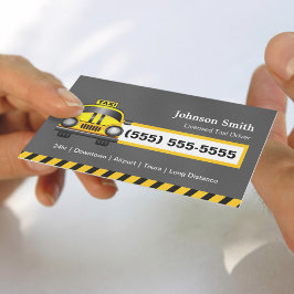 Städtischer Taxifahrer Chauffeur - Gelbe Hülle Visitenkarte