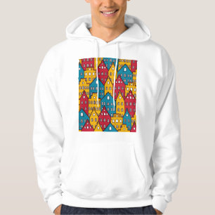 Städtisches abstrakt: Vintages Stadtbild Hoodie
