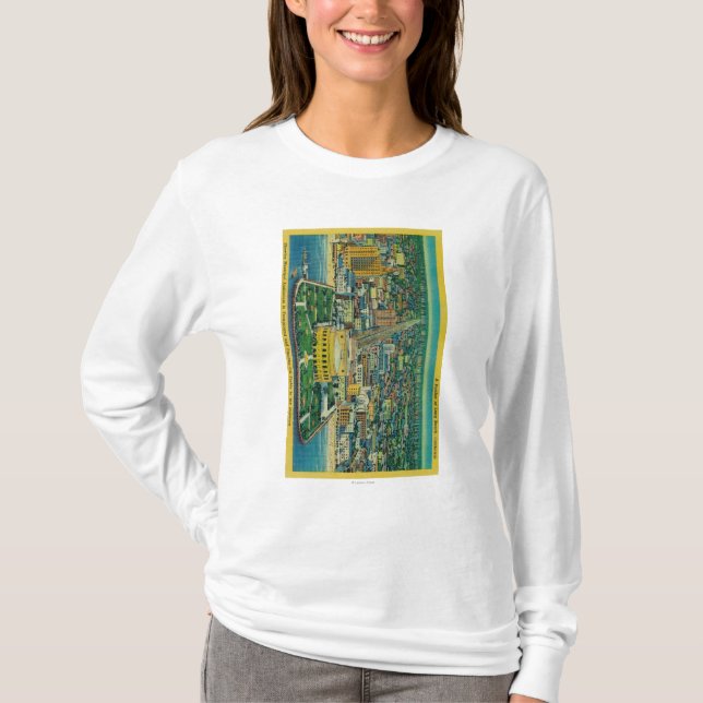 Städtisches Auditorium auf Strand T-Shirt (Vorderseite)