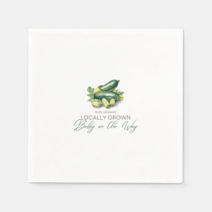 Städtisches Baby unterwegs - Zucchini - Green Serviette