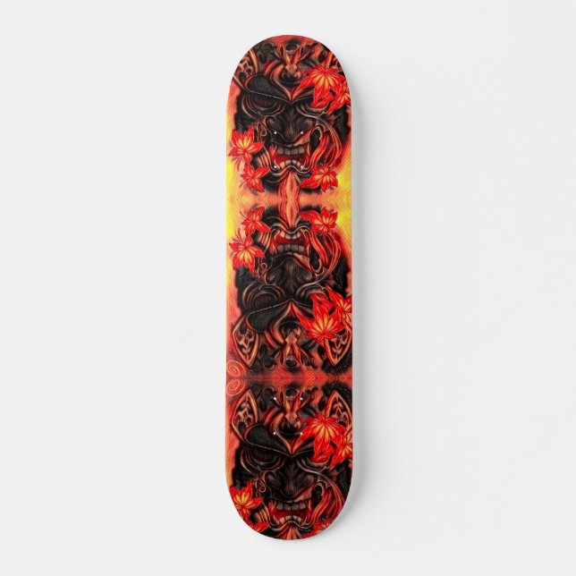 Städtisches Dark Samurai Flamme Element Custom Pro Skateboard (Vorne)