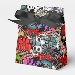 Städtisches dynamisches Straßenkunst Geschenkschachtel