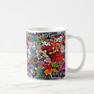 Städtisches dynamisches Straßenkunst Kaffeetasse