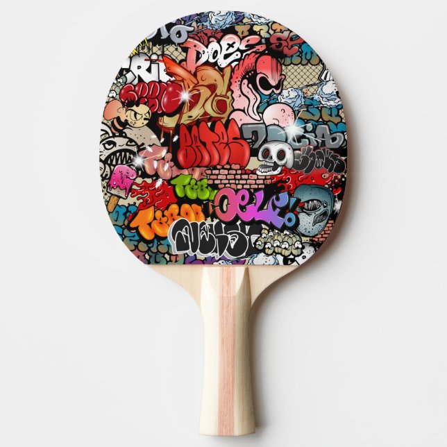 Städtisches dynamisches Straßenkunst Tischtennis Schläger (Vorderseite)