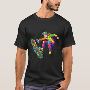 Städtisches Graffiti-Skateboard-Art-Streetwear-T-S T-Shirt