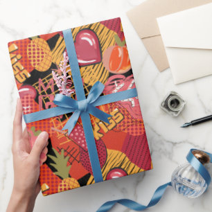 Städtisches Graffiti-Straßenkunstmuster Geschenkpapier