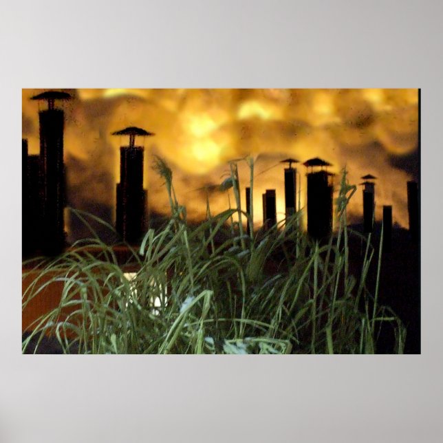 städtisches Gras Poster (Vorne)