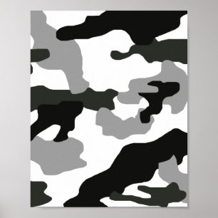 Städtisches Grau-Tarnmuster Nr. 15 Druck Poster