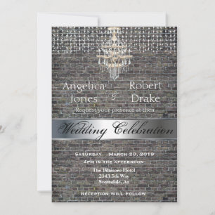Städtisches Industriegelager Brick Wedding Einladu Einladung
