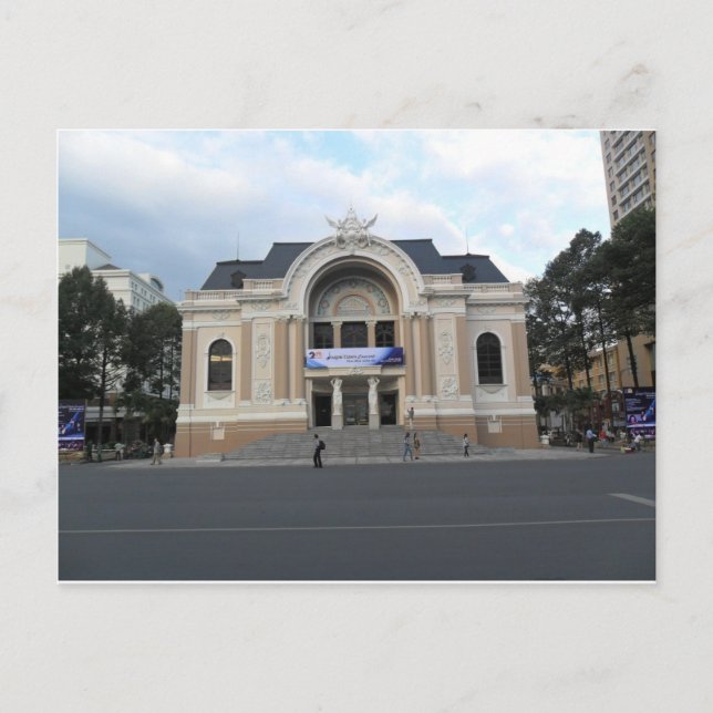 Städtisches Theater in Ho Chi Minh Vietnam Postkarte (Vorderseite)