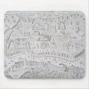 Stadtkarte von Konstantinopele, die Türkei, c.165 Mousepad