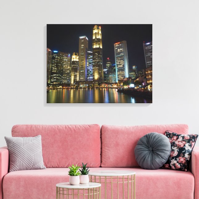 Stadtlandschaft auf Leinwand (Insitu (Wohnzimmer))