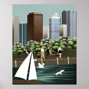 Stadtlandschaft Poster