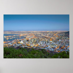 Stadtlandschaft vom Gipfel des Signal Hill bei Däm Poster