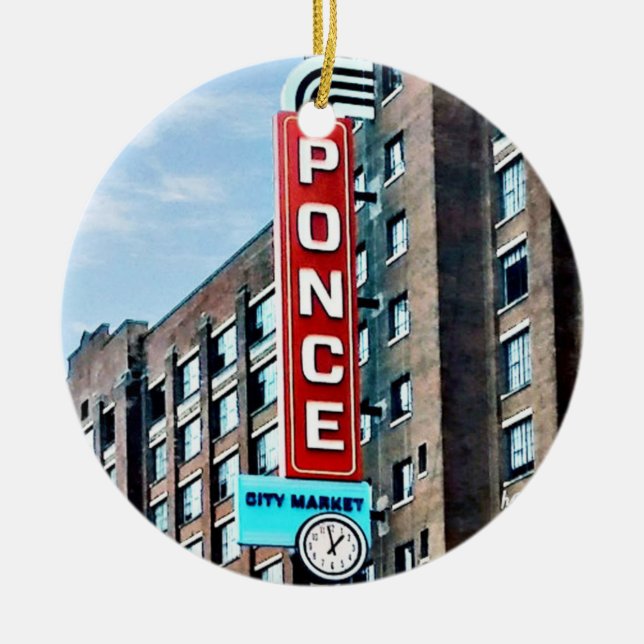 Stadtmarkt Ponce, Stadtmarkt Atlanta, PCM Keramikornament (Vorne)