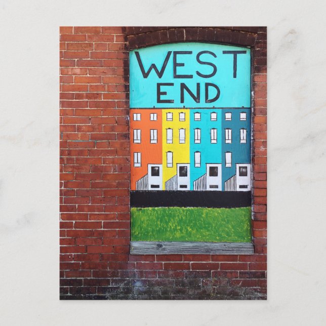 Stadtmauer am Westende Postkarte (Vorderseite)