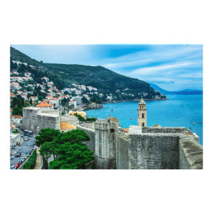 Stadtmauer von Dubrovnik Fotodruck