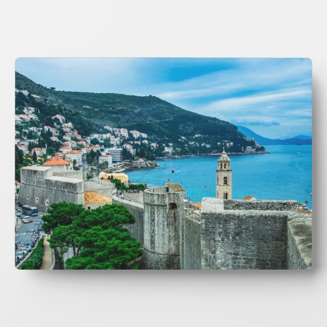 Stadtmauer von Dubrovnik Fotoplatte (Vorderseite)