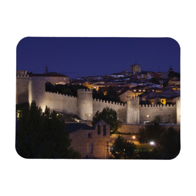Stadtmauern von Los Cuarto Postes, Dämmerung Magnet (Horizontal)