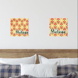 Stadtmauern von Malaga 1 Bilderwand Sets