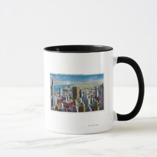 Stadtmitte-Skyline-Ansicht in Richtung zu East Tasse