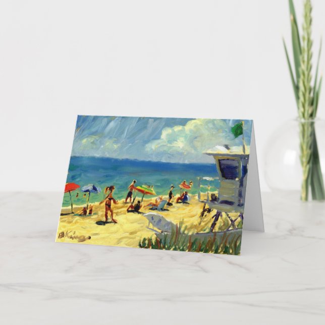 Stadtmitte-Strandanmerkungskarte Karte (Vorderseite)
