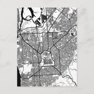 Stadtplan Adelaide Australien Postkarte