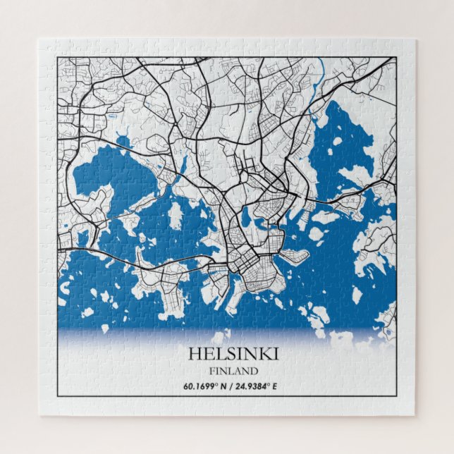 Stadtplan Helsinki Finnland Koordinaten Reise (Vertikal)