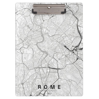 Stadtplan Rom Italien Minimales Design Klemmbrett