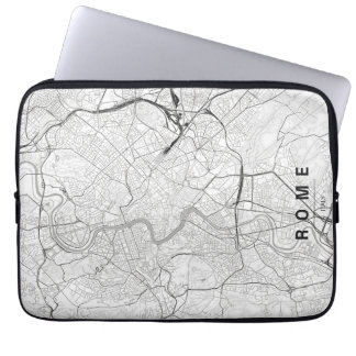 Stadtplan Rom Italien Minimales Design Laptopschutzhülle